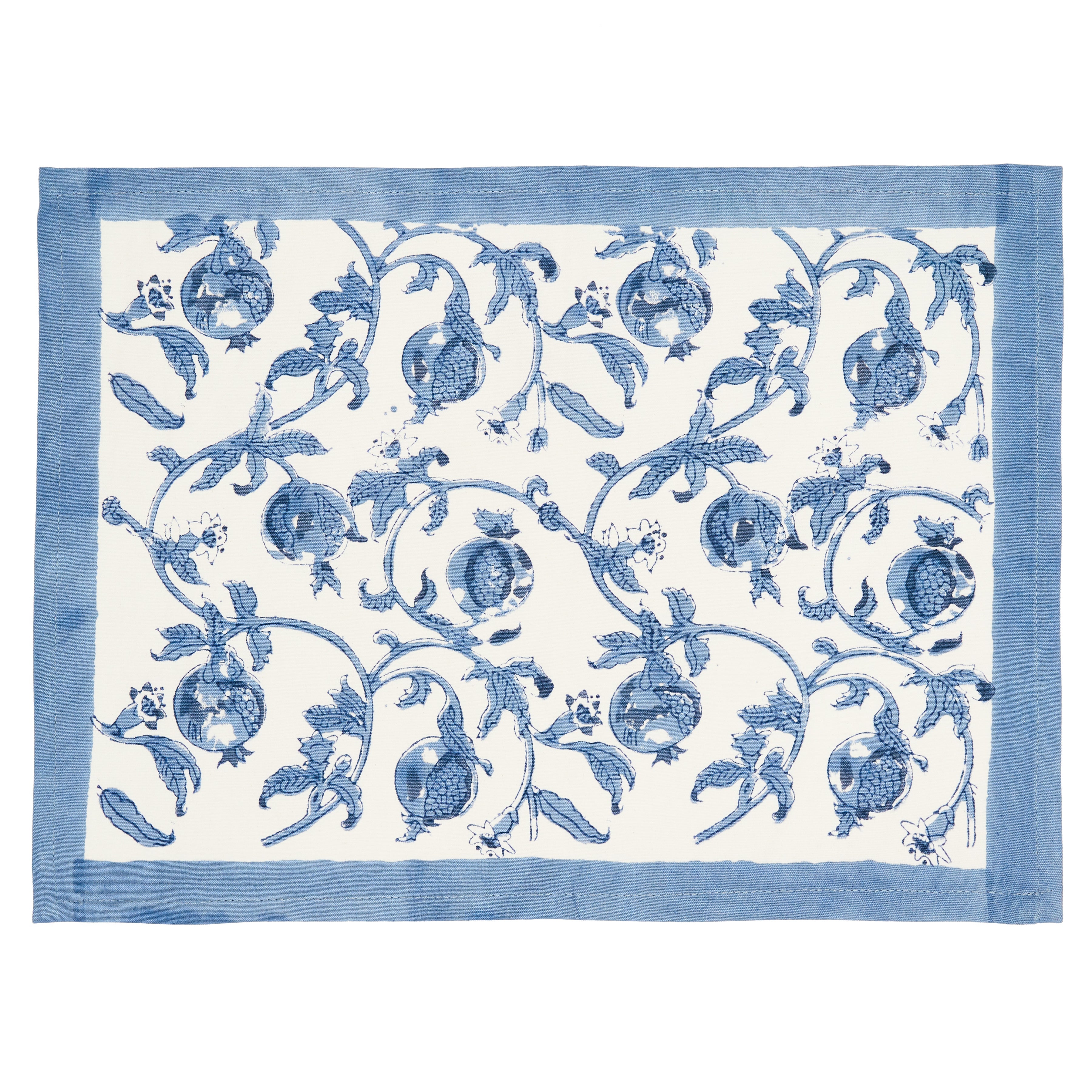 couleur-nature-granada-sets-table-bleu-bleuet-lot-6-coton image 2
