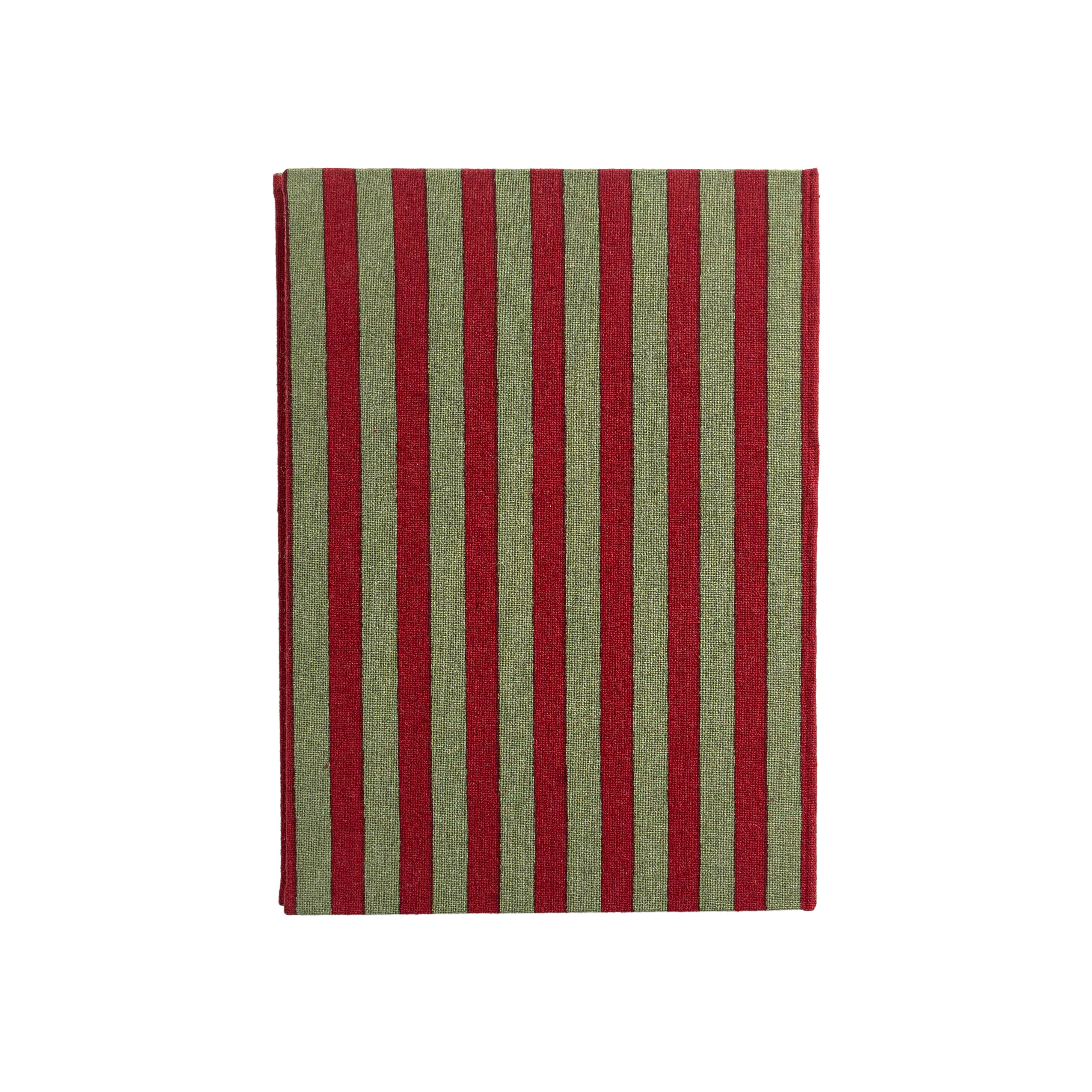 couleur-nature-christmas-stripe-journal-tissu-rouge-vert-5x7 image 3
