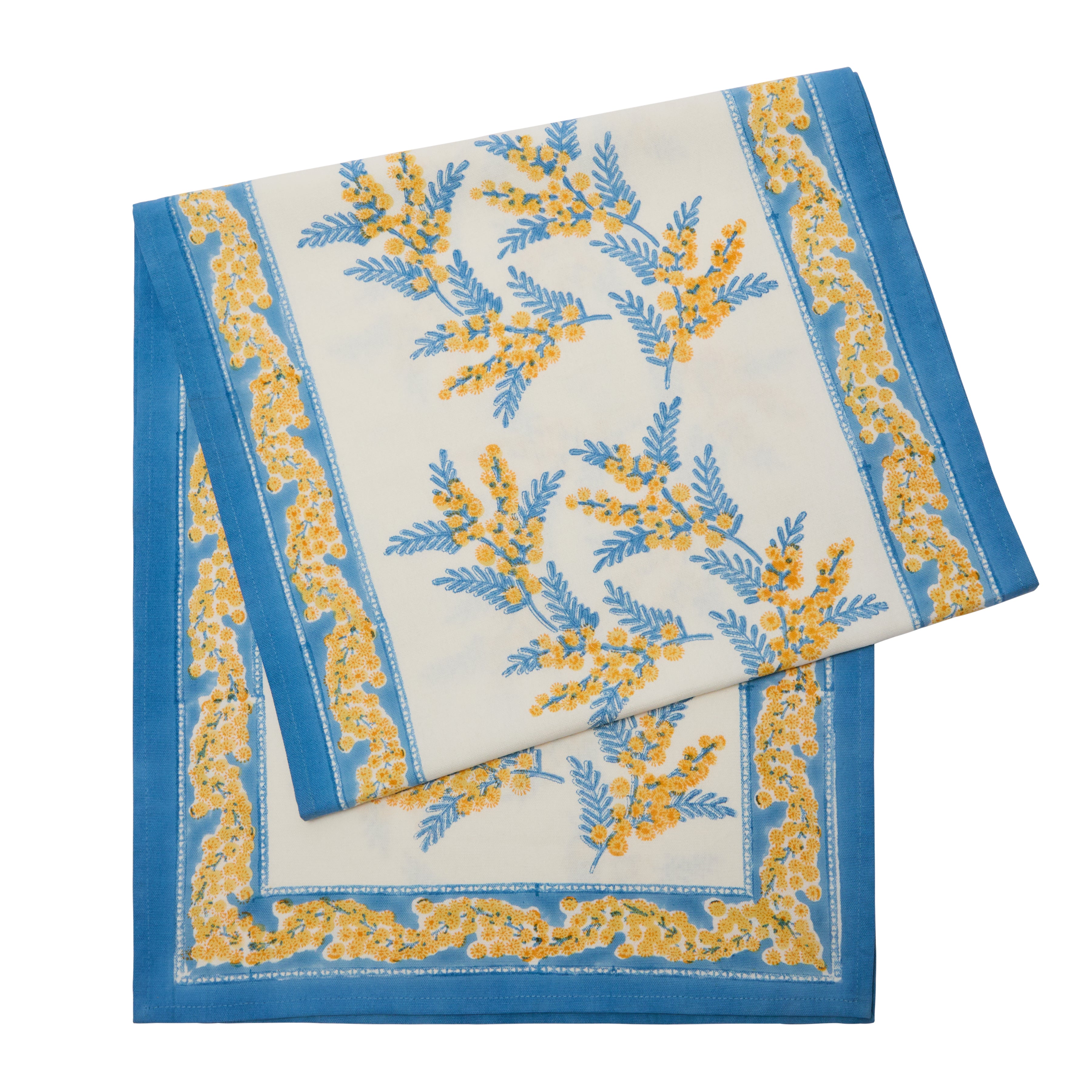 couleur-nature-mimosa-chemin-de-table-bleu-jaune-16x72 image 3