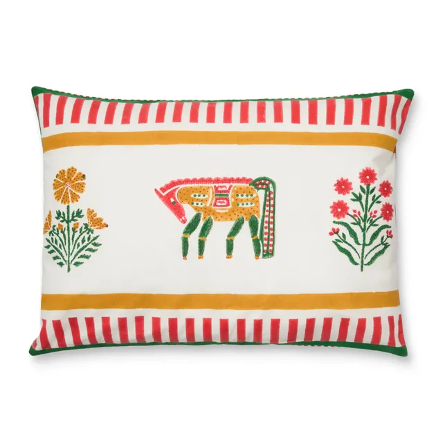 couleur-nature-d-cor-cheval-nomade-housse-de-coussin-moutarde-vert image 1