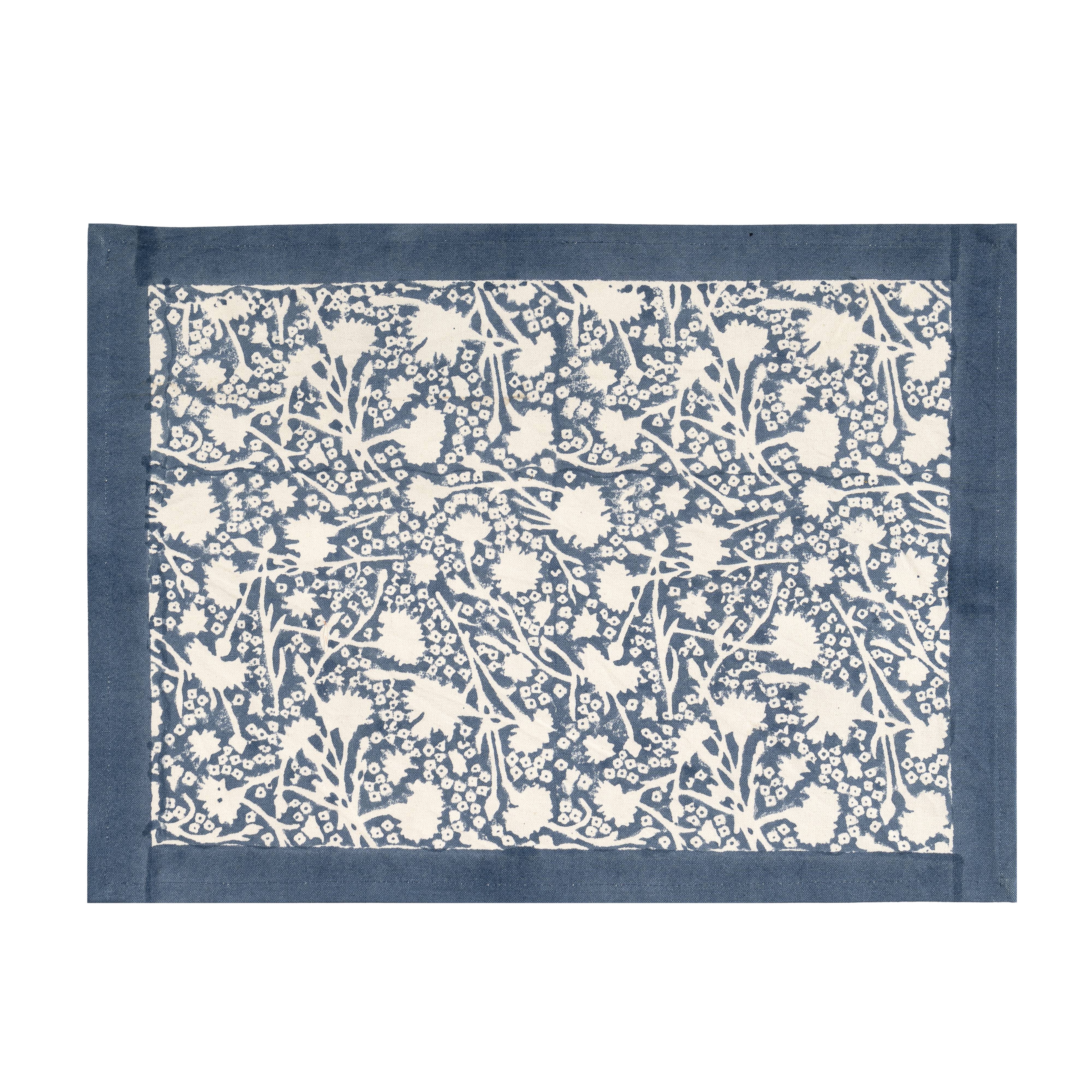 couleur-nature-meadows-bleu-sets-de-table-coton-lot-6 image 2