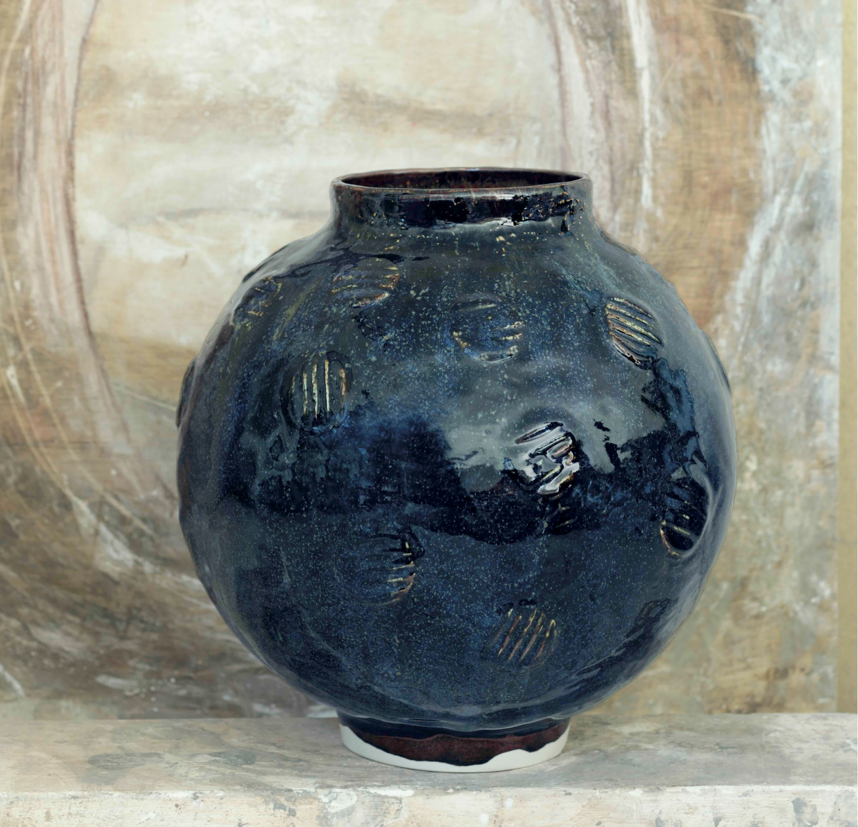 jars-artisan-vase-c-ramique-n-2-indigo image 2