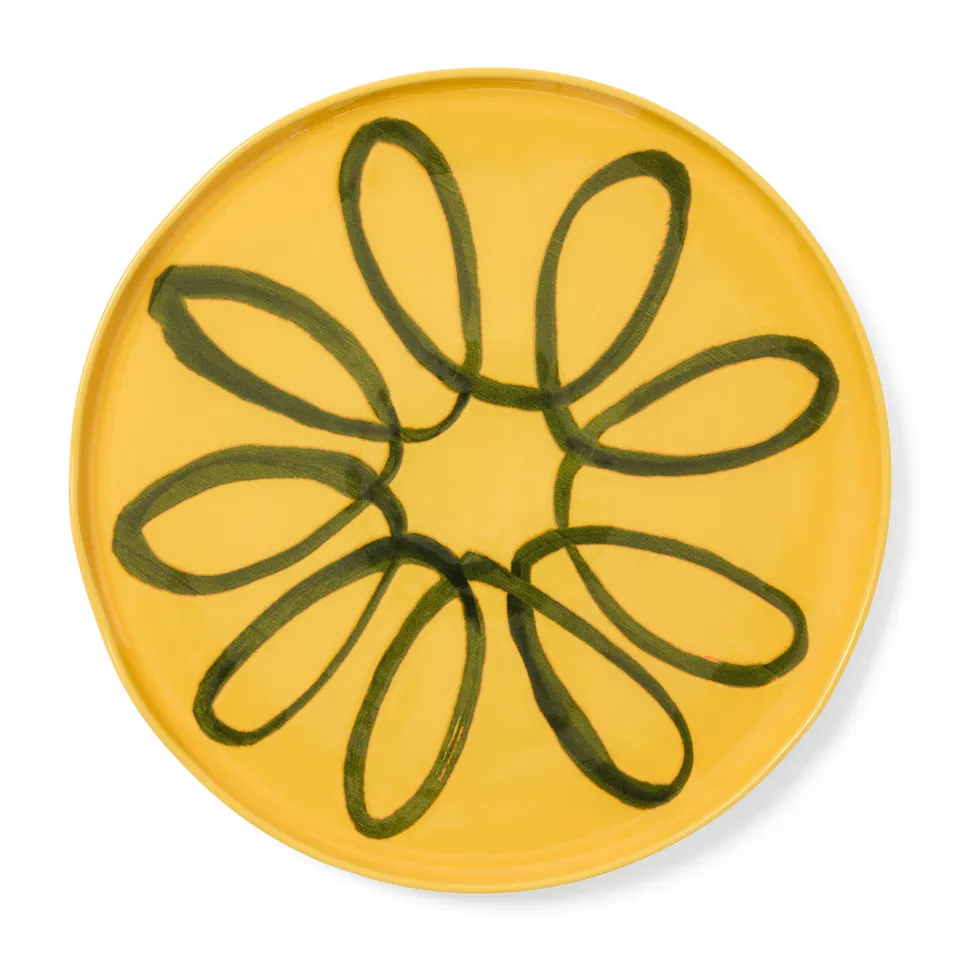 couleur-nature-amalfi-assiette-de-pr-sentation-moutarde-32-cm image 1