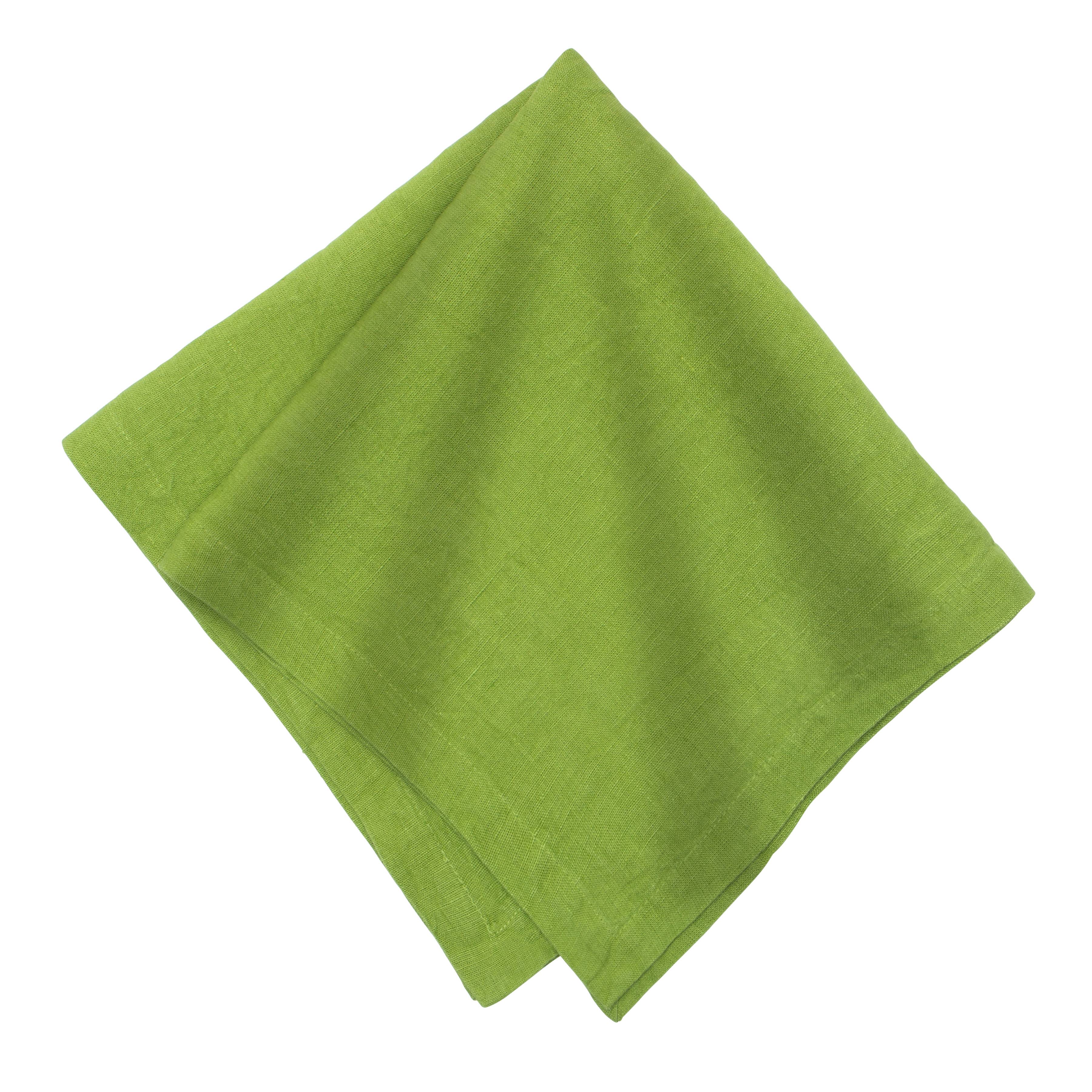 couleur-nature-everyday-serviettes-lin-kiwi-lot-4-21x21 image 1