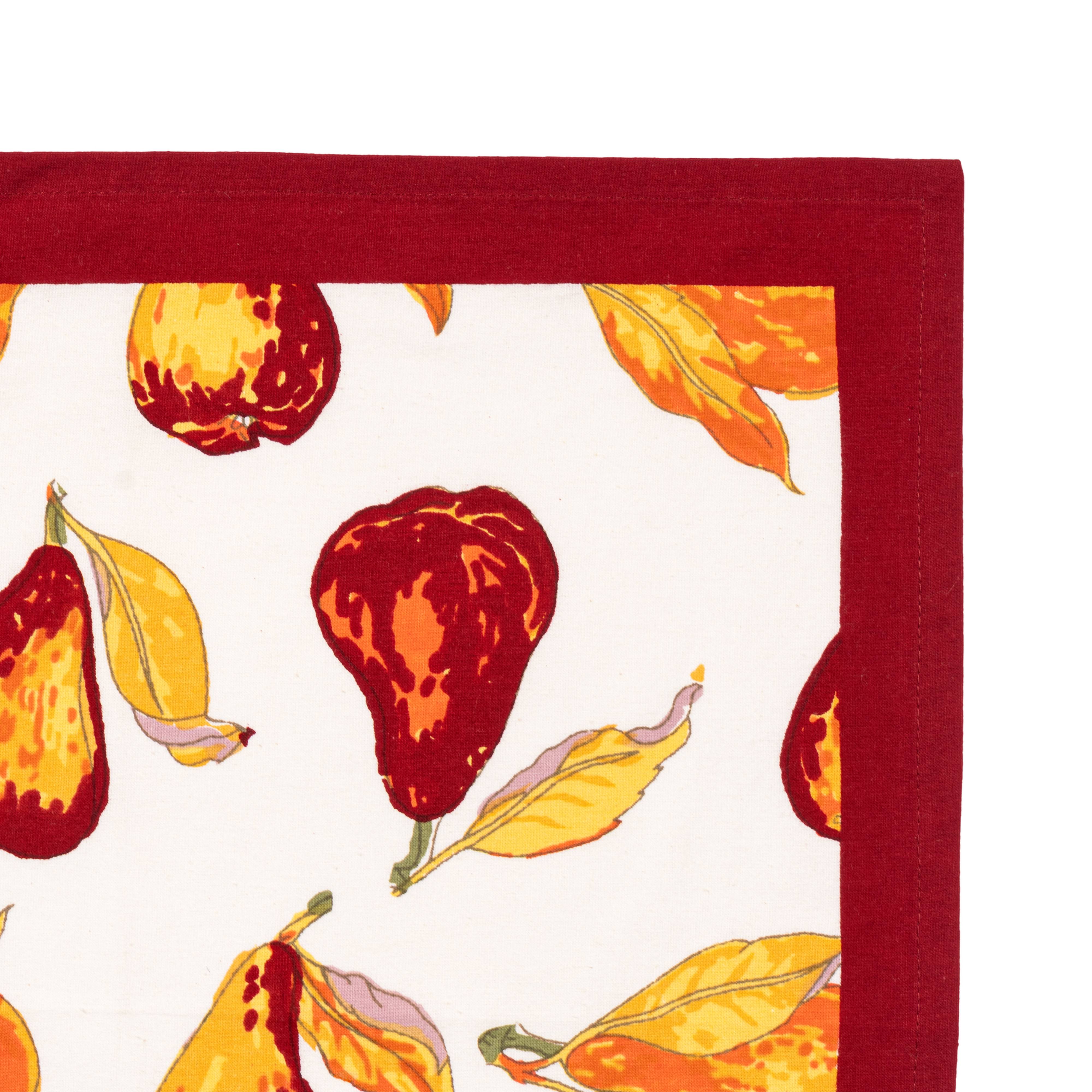 couleur-nature-orchard-pear-serviettes-bordeaux-lot-6 image 4