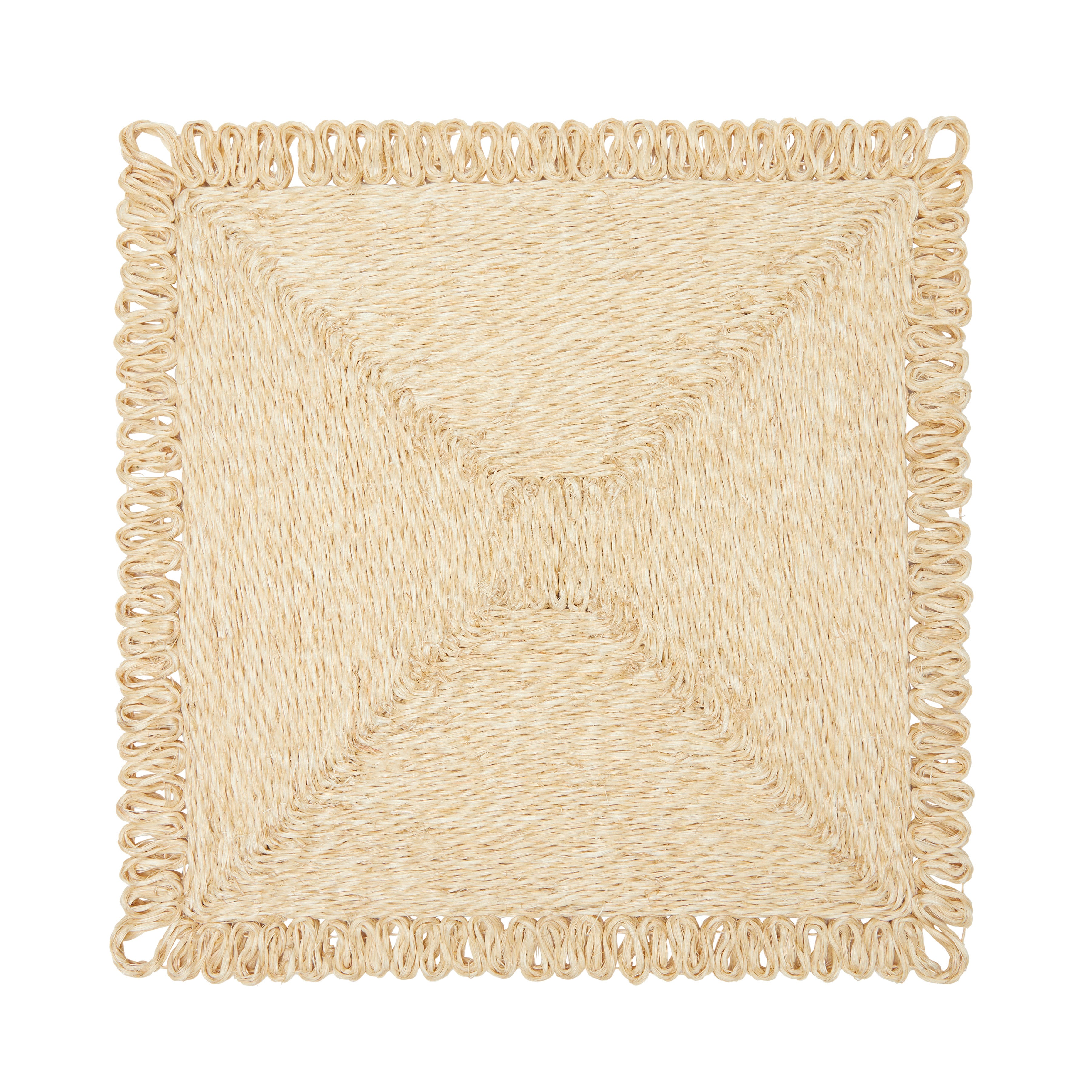 couleur-nature-loopy-set-de-table-carr-naturel-lot-4 image 1