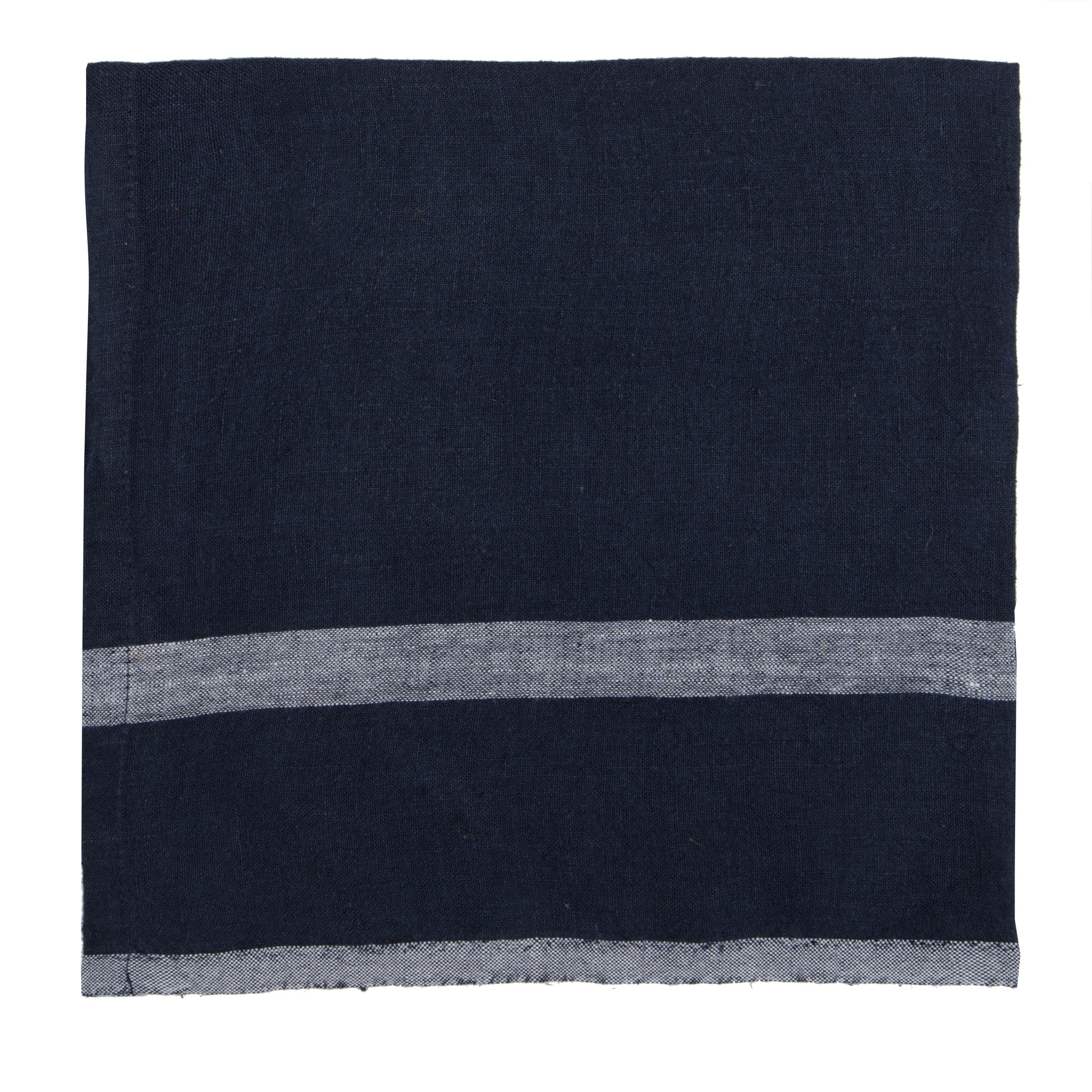 couleur-nature-napkins-serviettes-en-lin-indigo-blanc-lot-4 image 1