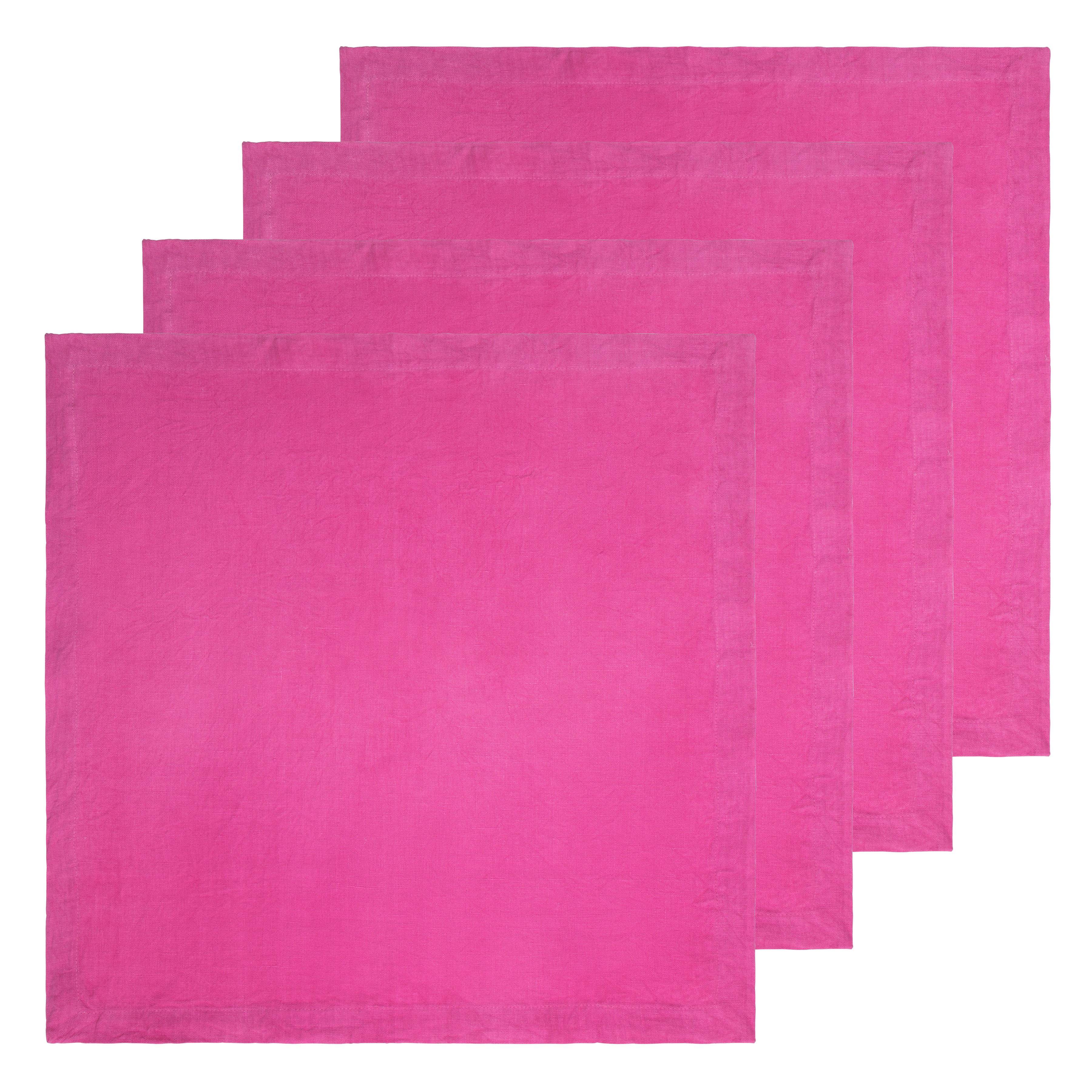 couleur-nature-everyday-serviette-table-flamingo-lot-4-lin image 2