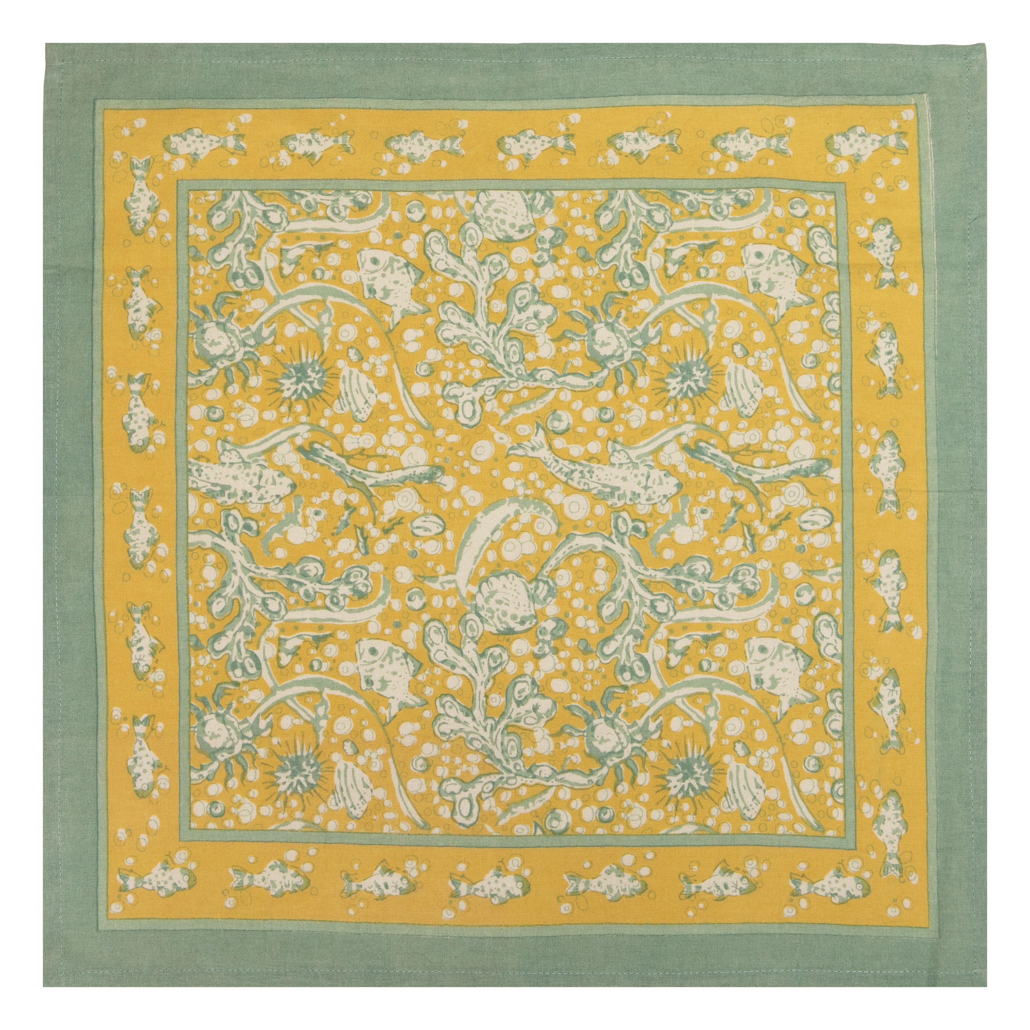 couleur-nature-la-mer-serviettes-coton-aqua-lot-6 image 6