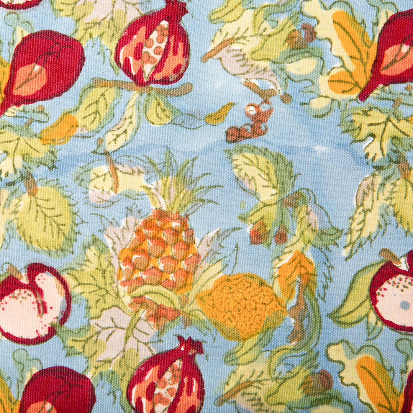 couleur-nature-tutti-frutti-tablier-cuisine-coton-bleu-rouge-poche image 3