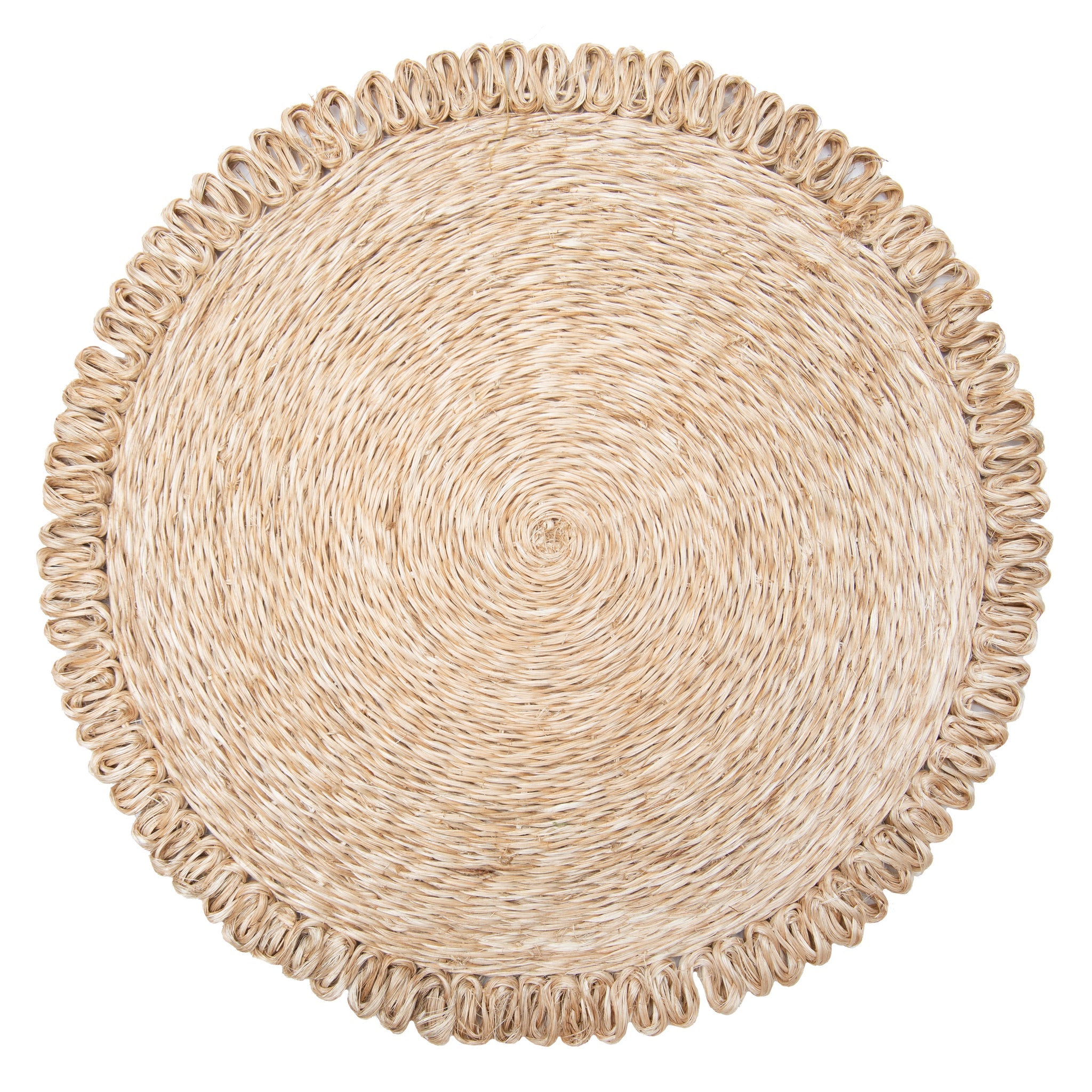 couleur-nature-loopy-abaca-set-de-table-rond-naturel-lot-de-4 image 1