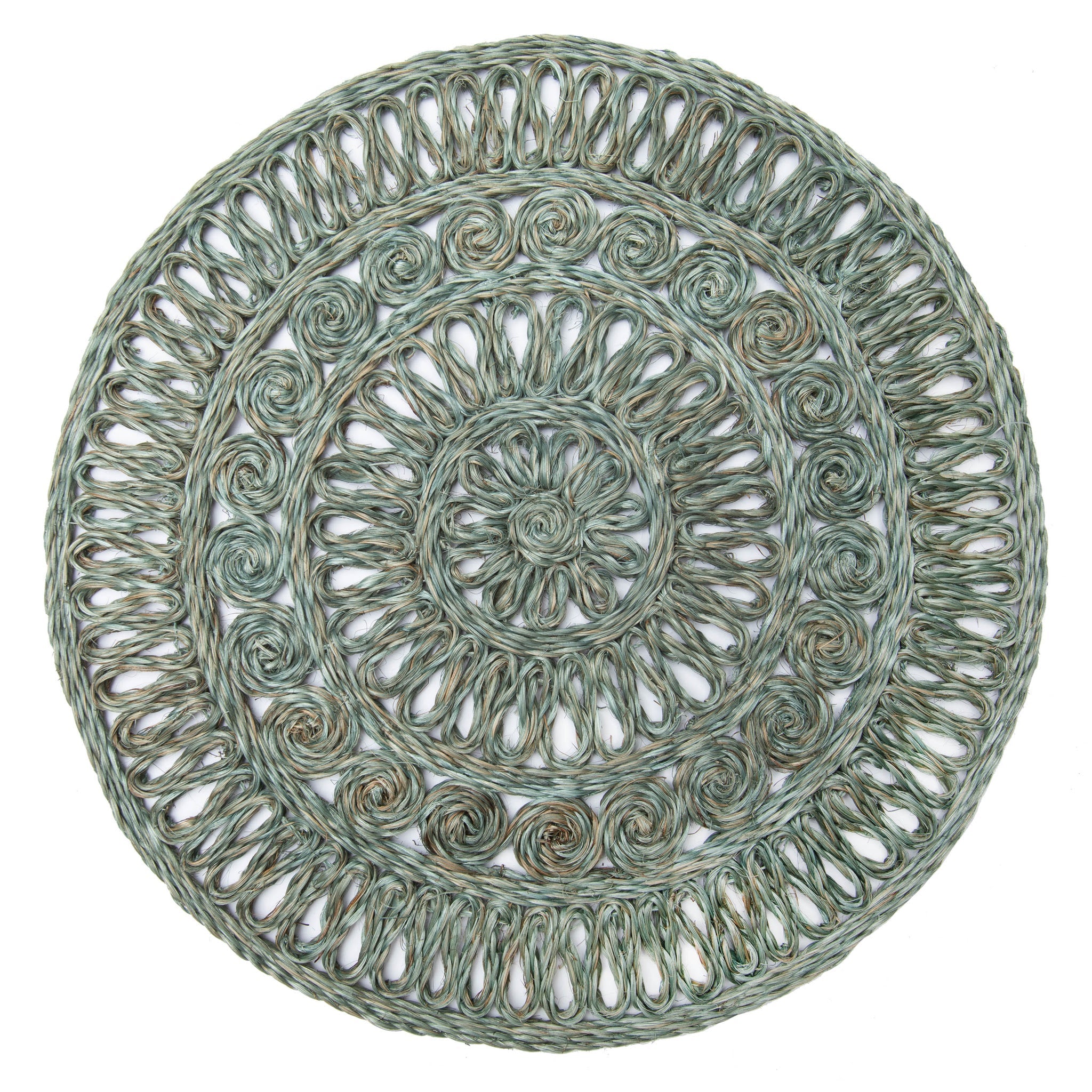 couleur-nature-circolo-sets-de-table-ronds-abaca-aqua-lot-de-4 image 1
