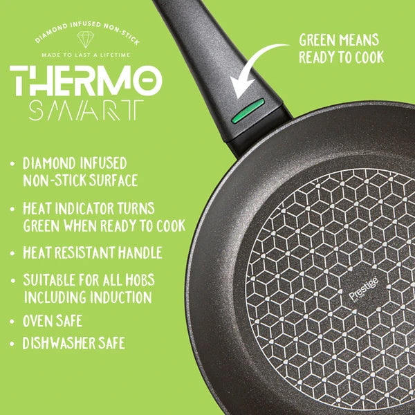 cocette Thermo Smart Square Grill Pan 28cm – Non-Stick Cooking Surface - Image 6