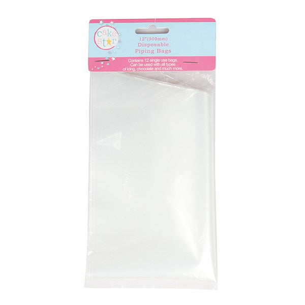 cocette Disposable Piping Bags Pack of 12 – Assorted Sizes for Baking